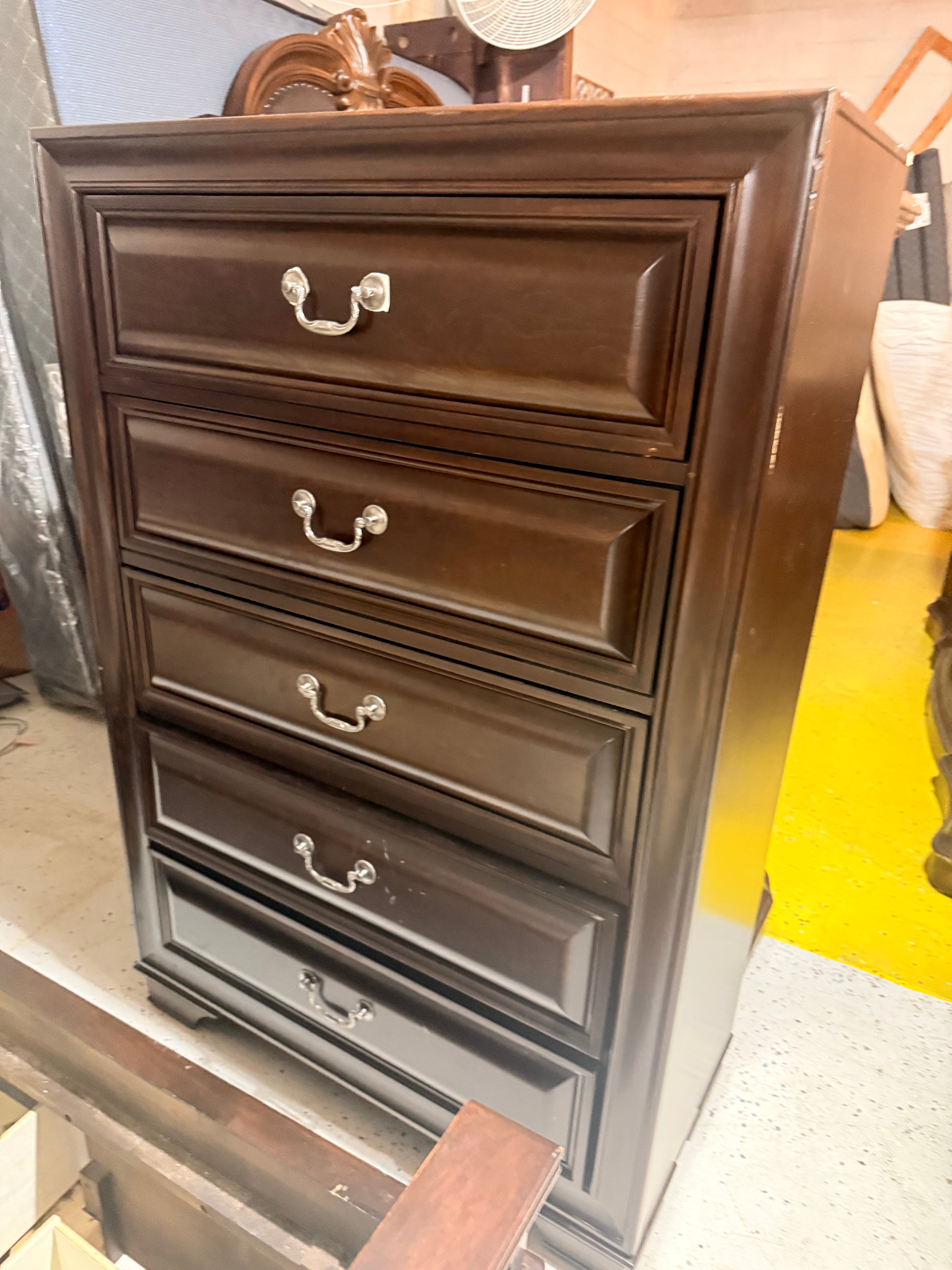 Complete King Bedroom Set in Rich Dark Cherry — 5-Piece Traditional Style
