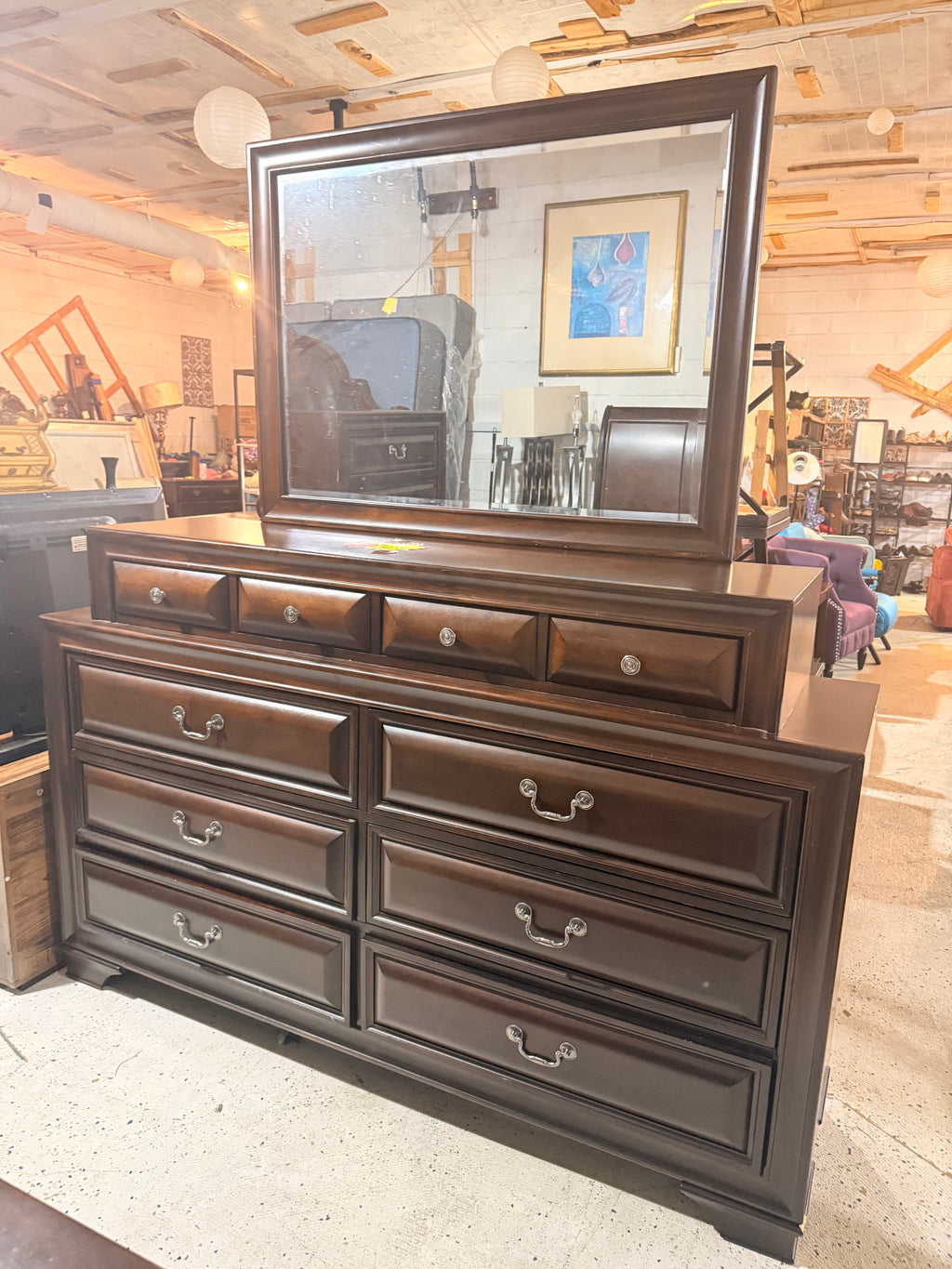 Complete King Bedroom Set in Rich Dark Cherry — 5-Piece Traditional Style