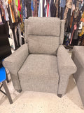 Modern Gray Upholstered Recliner Chair